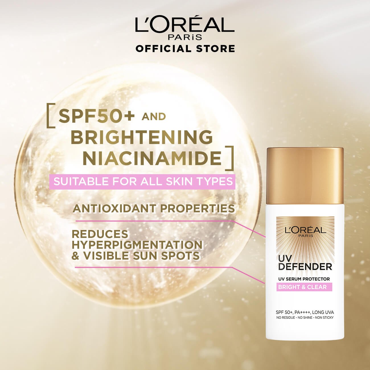 Loreal Paris UV Defender Bright And Clear Packshot 2